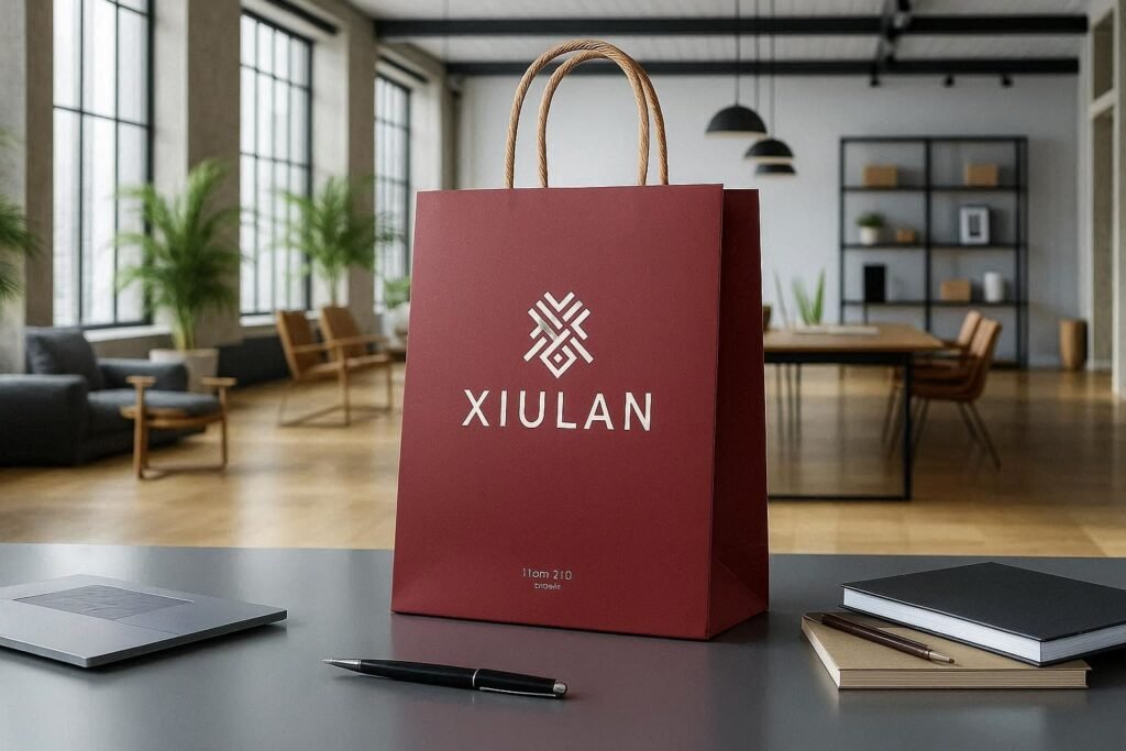 Sac imprimé du logo de la société XIULAN