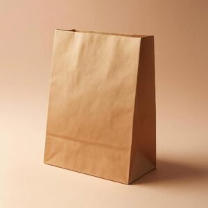 Sac SOS kraft brun naturel imprimable sans poignées